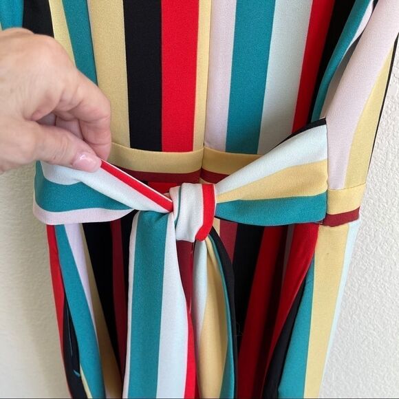 ECI Striped Cropped Jumpsuit- Small - Picture 10 of 11